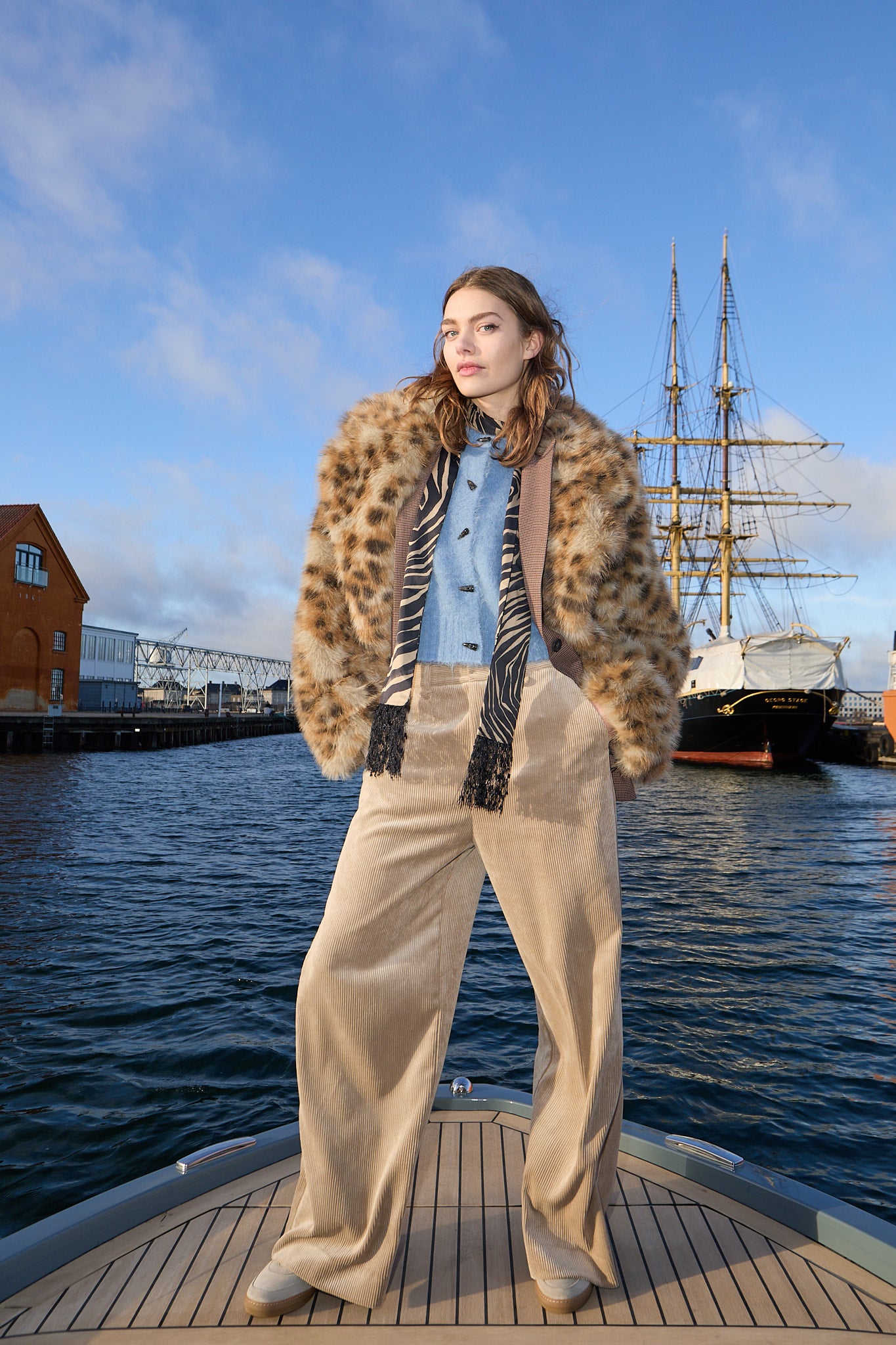 Lestine leo jakke - Camel